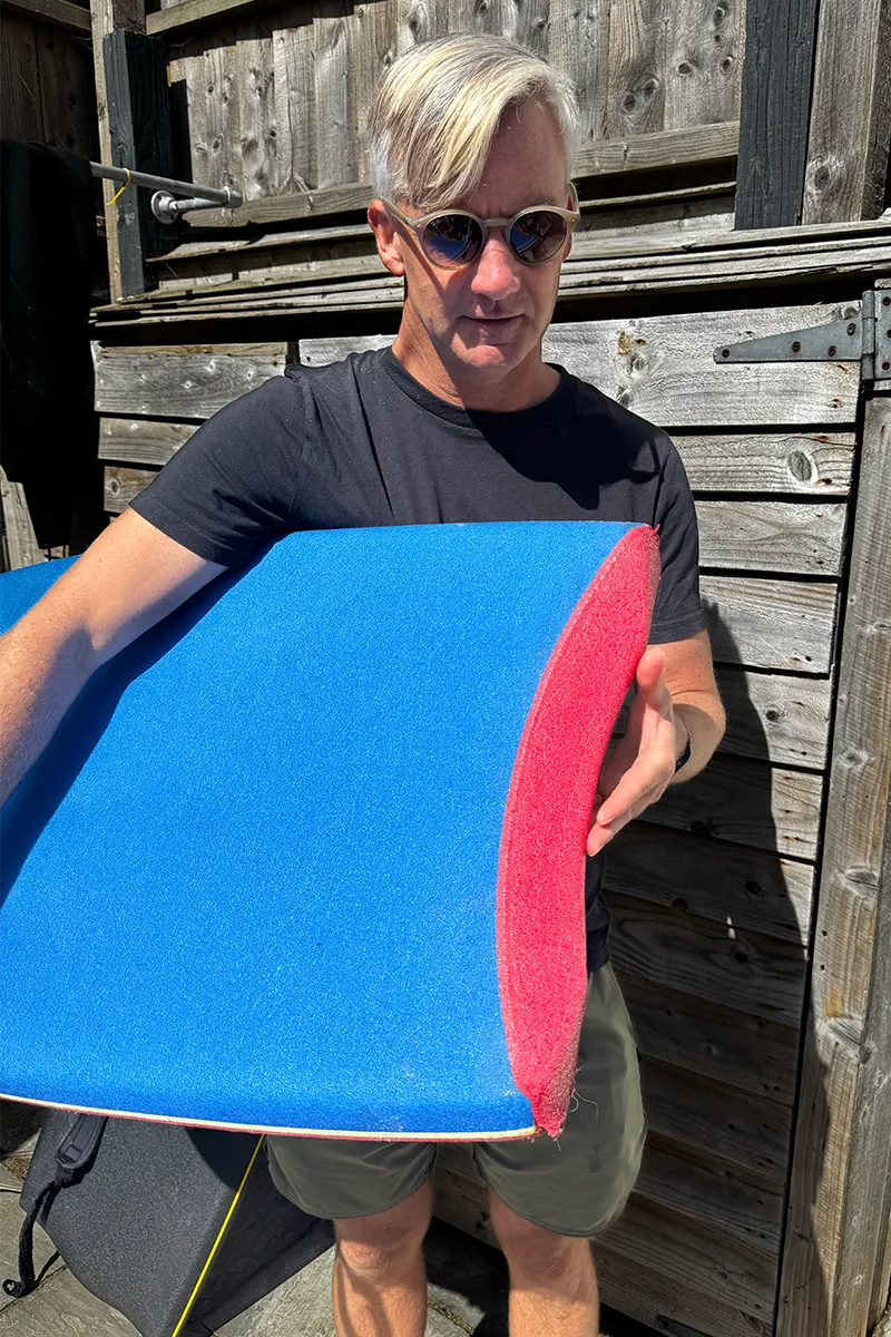 Bodyboard guide crescent