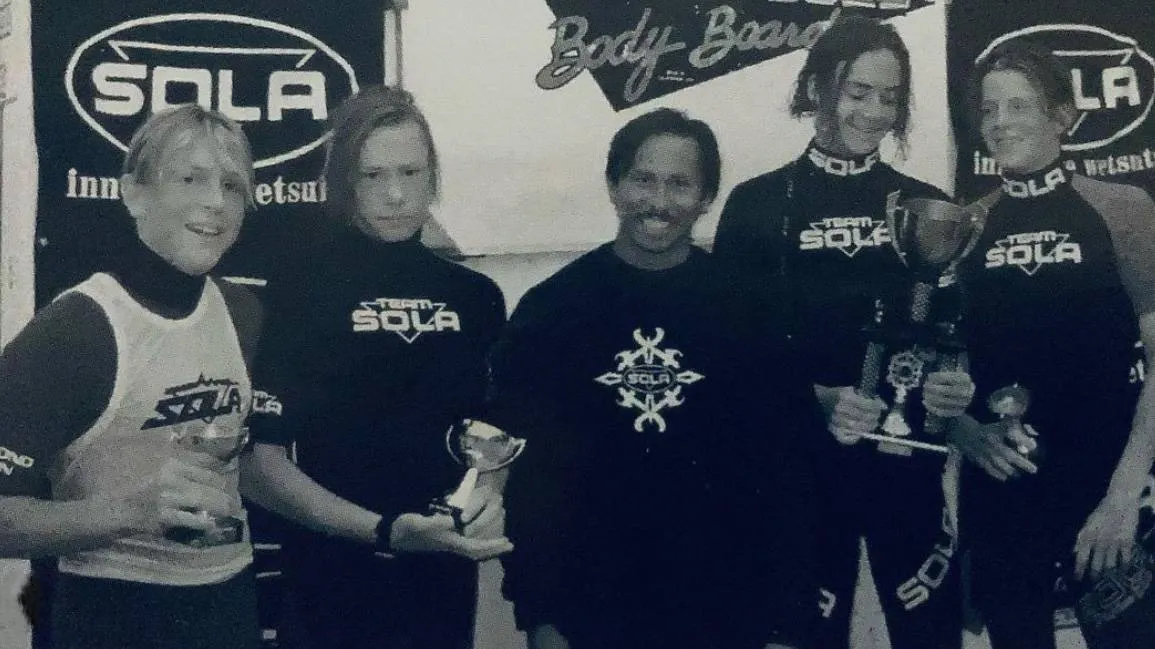 Damian Prisk Rob Barber Danny Wall UK bodyboard crew