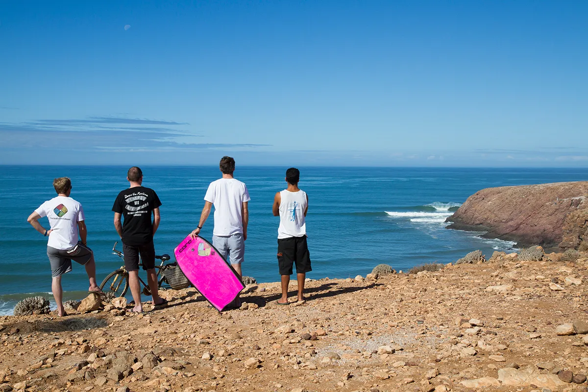 Not a surfer or bodyboarder for as far as they eye can see! We love our special part of Morocco!