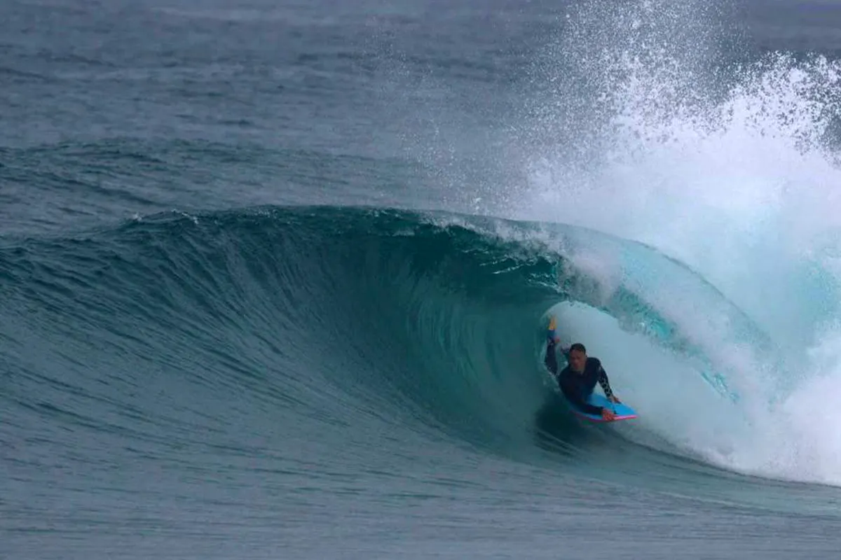 Damian Prisk bodyboarding