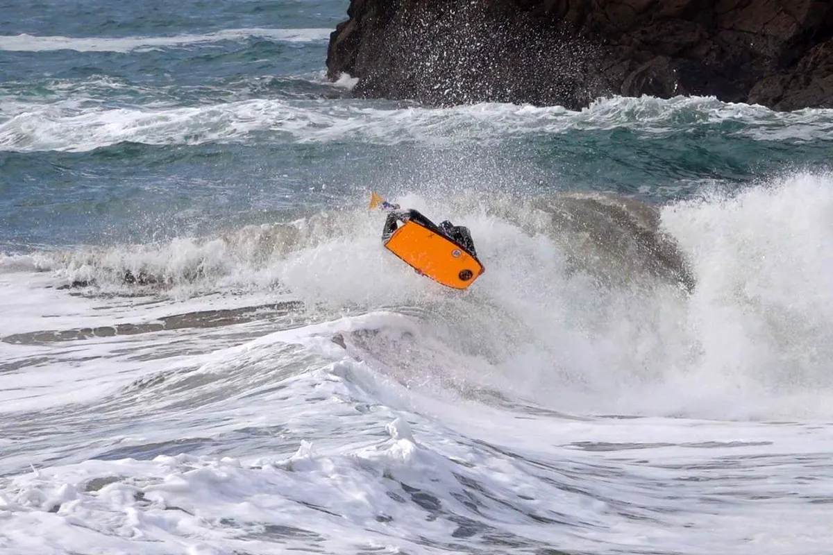 Damian Prisk bodyboarding