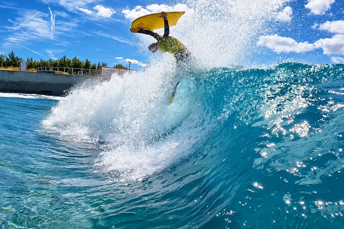 Dave Hubbard at The Wave Bodyboard Weekend